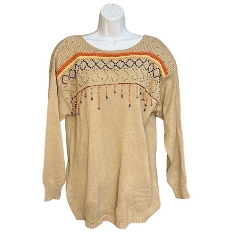 Vintage Darian Embellished Oversized Sweater